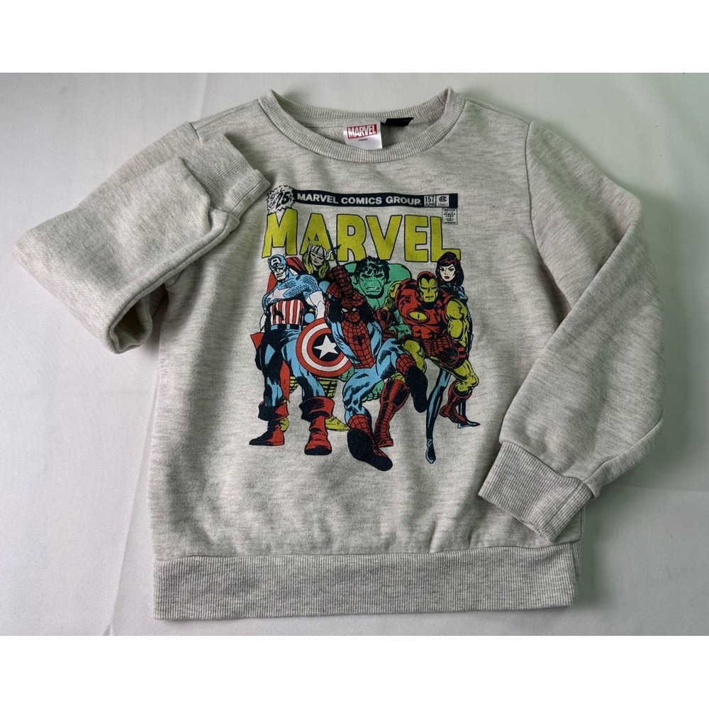 Kids Marvel Comics Avengers Graphic Sweatshirt‎ Pullover Size 5T Boys Girls